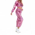 thumbnail image 5 of Fesfesfes Women Pant Fashion Holographic Streetwear Club Cool Shiny Causal Pants, 5 of 9