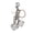 Silver, variant on Golden Dice Keychain Pendant Portable Lucky Charm Multifunctional Bag Charm Key Ring Backpack Accessory