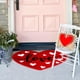 thumbnail image 4 of TUWABEII Regalos de San Valentín Alfombra de San Valentín Tres tamaños Felpudo de entrada de lana sintética Felpudo de baño Antideslizante Patrón de amor Decoración, 4 of 6