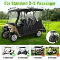 thumbnail image 2 of 4 Passenger Golf Cart Enclosure for Club Car DS/Precedent | All-Weather Drivable Rain Cover with 600D Oxford Fabric, Extended Roof & Roll-Up Windshield, 2 of 7