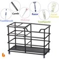 thumbnail image 3 of Soporte para cepillos de dientes y pasta de dientes de acero inoxidable 304 para baño, organizador de accesorios (negro, pequeño), 3 of 5