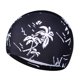 thumbnail image 1 of Gorro Natación Tela Estampada Secado Rápido Transpirable Moderno Gorro Natación Tela para Adultos para Hombres Y Mujeres Cómodo Equipo Natación Impermeable (Negro) [Seaside Coconut Grove], 1 of 9