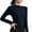 Navy, variant on Sexlip Womens Mock Neck Blouse Long Sleeve Fitted Design Soft Fabric Slim Silhouette for Evening Occasions Blue M