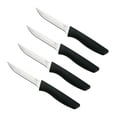 thumbnail image 5 of Mainstays 4-Piece Stainless Steel Steak Knife Set with Soft Grip & Black Handles, 5 of 10