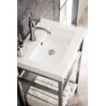 thumbnail image 6 of James Martin Vanities C105-V20-RGD-WG 20 in. Boston Stainless Steel Sink Console with White Glossy Resin Countertop  Radiant Gold, 6 of 7