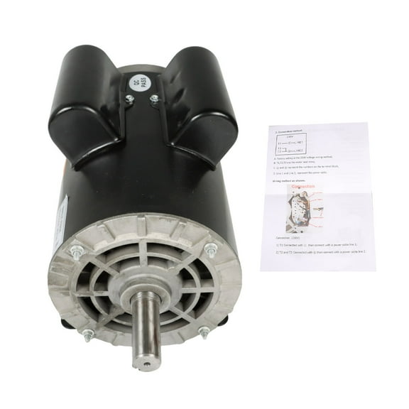 5 HP Compressor Duty Electric Motor 230V 1 Phase 3450 RPM 56 Frame 7/8" Shaft