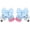 Pencil Bow-C, variant on to School Hair Bow Clips,2Pcs 4.3" Hot Glitter Pencil Mesh Tulle Ribbon Bow Barrettes of School Uniform Decor Accessories for Teen Girls Student