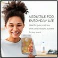 thumbnail image 5 of ARTLAND 17oz Highball Tumbler, Set of 4 | Iris Seeded Design, Clear | Drinking Glass for Parties and Everyday Use - Mojito, Whiskey, Cocktail | Glassware & Kitchenware Essentials, 5 of 7