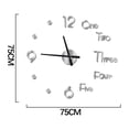 thumbnail image 1 of Reloj De Pared 3D Para Sala De Estar Diy, Reloj De Espejo Acrílico, Pegatinas De Pared, Flecha De Cuarzo Europea Noticed HA022546-00, 1 of 7