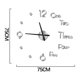 thumbnail image 1 of Reloj De Pared 3D Para Sala De Estar Diy, Reloj De Espejo Acrílico, Pegatinas De Pared, Flecha De Cuarzo Europea Monstrate HA022546-00, 1 of 7