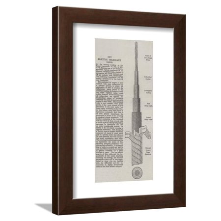 New Electric Telegraph Cable Framed Print Wall Art
