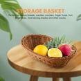 thumbnail image 2 of Oval Wicker Woven Basket Bread Serving Basket, 11 Inch Storage for Food Fruit Cosmetic Table Top and Bathroom, 2 of 4