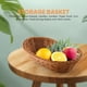 thumbnail image 2 of Cesta tejida de mimbre ovalada para servir pan, 11 pulgadas, para almacenar alimentos, frutas, cosméticos, mesa y baño, 2 of 4