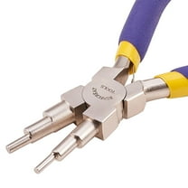 6 in 1 Bail Making Pliers Wire Looping Forming Pliers with Non-slip Comfort Grip Handle for 3mm to 10mm Loops and Jump Rings