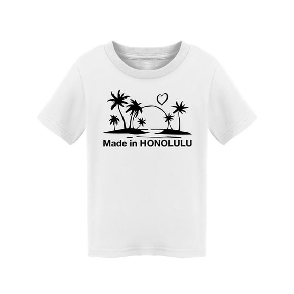 Made In Honolulu T-Shirt Toddler -Smartprints Designs, 3 Toddler