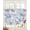 Blue, variant on Brown White Floral Sheer Curtains 39 Inch Length 2 Panels Set for Living Room/Bedroom, Spring Botanical Leaves Farmhouse Kitchen Curtains Grommet Semi-Sheer Curtains Window Treatments 27.5"x39"x2