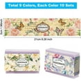 thumbnail image 5 of 90pcs Vintage Plant Wrapper Tape 9Styles Flower Soap Packaging Paper Vertical Soap Paper Tag Soap Sleeves Covers, 5 of 9