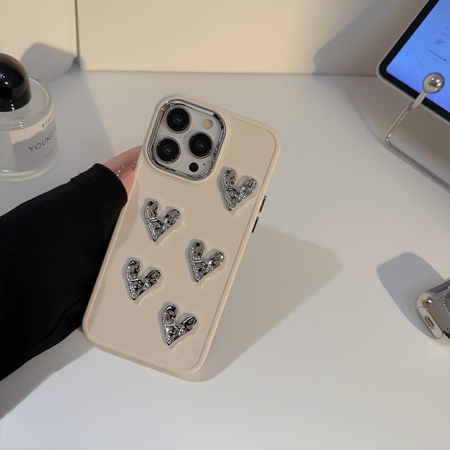 Funda para teléfono móvil iPhone 14 13 Apple 11 con diseño electrochapado Love, adecuada para 14Pro max Metal XR