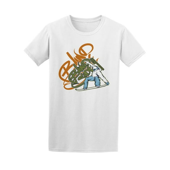 Blind Side Snowboarder T-Shirt Men -Image by Shutterstock, Male Small