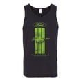 thumbnail image 2 of Green Striped Ford Mustang | Mens Cars and Trucks Graphic Tank Top, Black, Small, 2 of 3