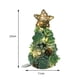 thumbnail image 2 of Adornos navideños de plantas artificiales con forma de árbol de Navidad, bonsái con estrella para interior B, 2 of 7