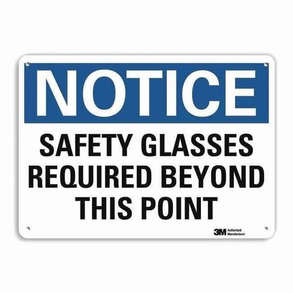 Lyle Plastic Notice Sign,4 Holes,10"x7", U5-1500-NP_10X7 U5-1500-NP_10X7