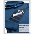 thumbnail image 3 of Sudadera con capucha PUMA Performance Fleece para niños, color azul, tallas 10-12, 3 of 7