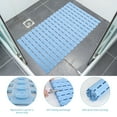 thumbnail image 7 of Bath Tub Shower Mat 27.5 x15.7 Inch, ZUEXT Non-Slip Bath Mat for Elderly & Kids, Machine Washable Bathtub Mat with Drain Holes, Suction Cups for Bathroom,Blue, 7 of 7