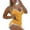 Yellow, variant on Lace Camisoles for Women V Neck Lace Trim Pajama Set 2PCS Soft Sleep Lounge Set,Yellow,2XL