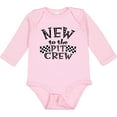 thumbnail image 3 of Inktastic New to the Pit Crew Racing Flags Boys or Girls Long Sleeve Baby Bodysuit, 3 of 5