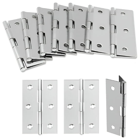 TALENO 10 Pack 3-Inch Stainless Steel Door Hinges with Ball Bearings for Wooden Doors