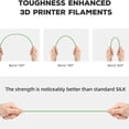 thumbnail image 5 of ouhos Silk PLA Filament 1.75 mm for 3D Printer, Metal-Like Shiny Consumables, Dimensional Accuracy +/- 0.02 mm, 1 KG, Metallic Black Silk Filament, 5 of 7
