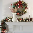 thumbnail image 4 of SLYNSHome Christmas Tree Picks Decorations Plush Red Green White Flowers Picks Stems for Tree Topper Vase Home Table Decor, 4 of 6