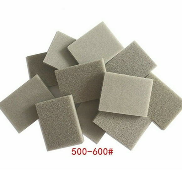 10Pcs Foam Sanding Block Wet Dry Bodywork Fine Coarse Grit Sandpaper Sponge Pads