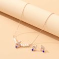 thumbnail image 3 of Conjunto de aretes de collar de diamantes de joyería de moda para damas Wmkox8yi sjalhkljlk1361, 3 of 6