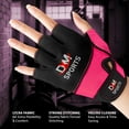 thumbnail image 6 of DXM SPORTS Weightlifting Workout Gym Gloves for Women - X-Large, Pink, 6 of 7