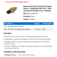 thumbnail image 2 of Output Automatic Transmission Speed Sensor - Compatible with 1993 - 2004 Jeep Grand Cherokee 4.0L 6-Cylinder 1994 1995 1996 1997 1998 1999 2000 2001 2002 2003, 2 of 2