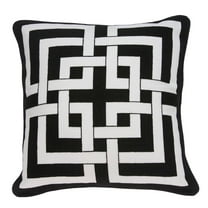 Parkland Collection Abali Black And White Throw Pillow