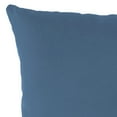 thumbnail image 4 of Jordan Manufacturing Sunbrella 18" x 18" Canvas Sapphire Blue Solid Square Outdoor Throw Pillow (2 Pack), 4 of 8