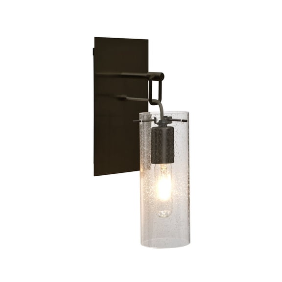 Besa Lighting - Juni 10 - One Light Wall Pendant-Bronze Finish-Clear Bubble