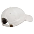 thumbnail image 4 of Christmas Poinsettia Flower Embroidered Washed Dyed Cap - White OSFM, 4 of 5