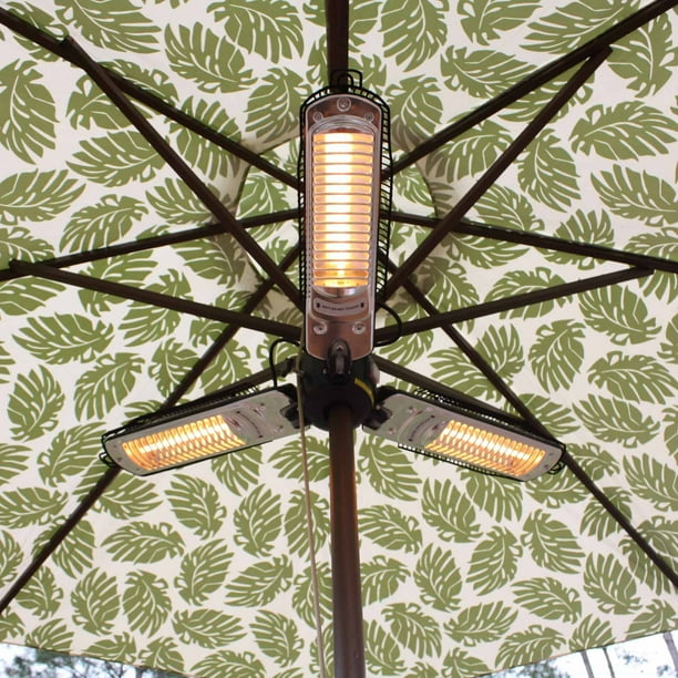 Fire Sense Umbrella Halogen Patio Heater Com - Parasol Mountable Electric Patio Heater Fire Sense Umbrella Halogen Patio Heater Com - Parasol Mountable Electric Patio Heater