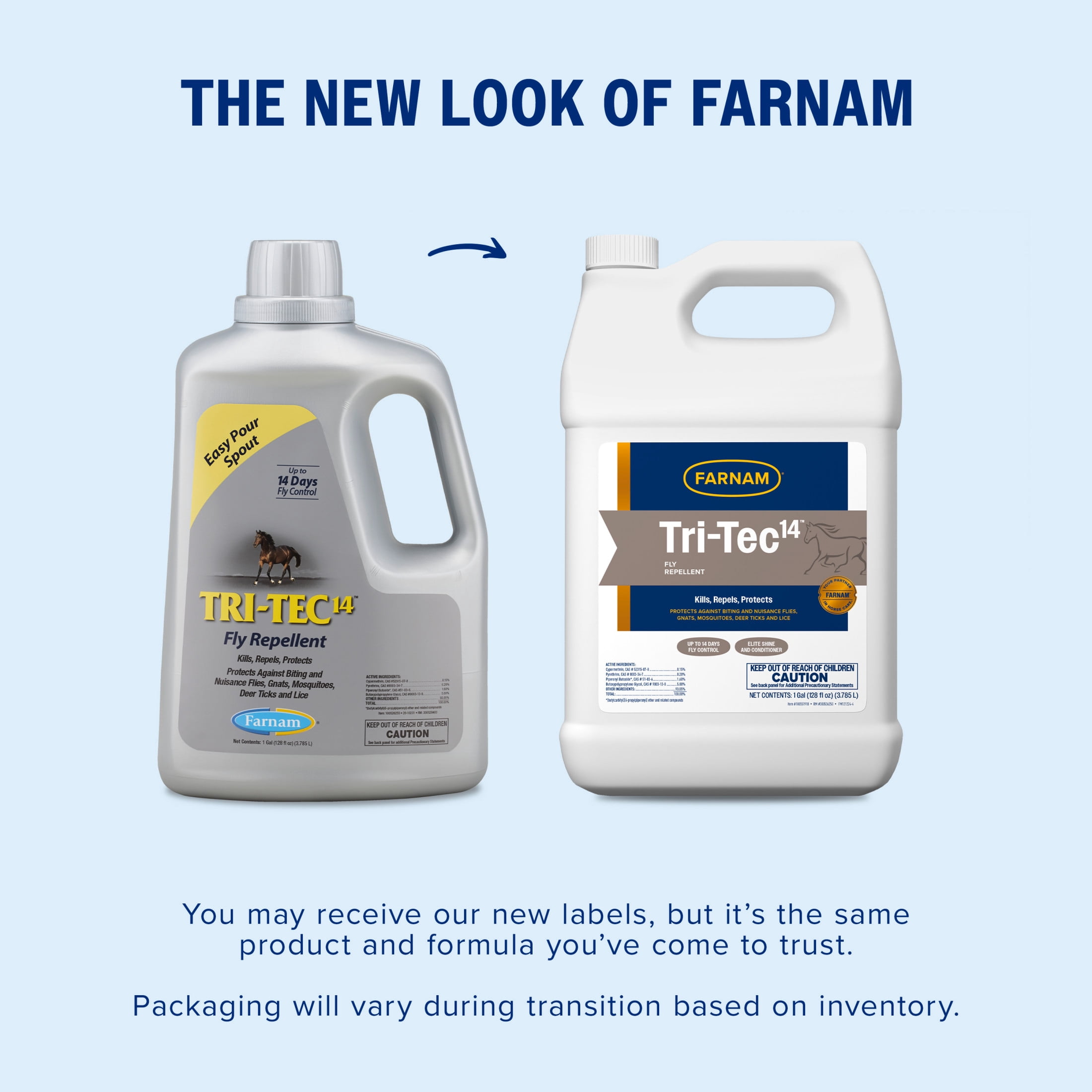 Farnam Tri-Tec 14 Fly Repellent for Horses 128 fluid ounces