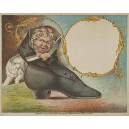 

Print: Tradecard: Child In A Boot 1871