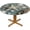 Coastal Beach, variant on Round Tablecloth Warm Sunflower Cactus Fitted Elastic Waterproof Wipeable Table Cloth Cover Decorations Table Pad Cover for lndoor Outdoor-54 (Round)