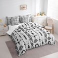 thumbnail image 2 of jejeloiu Gray Western Cowboy 7-Piece Bedding Comforter Set Kids,Country Farmhouse Bull Skull King Bedding Sets For Men, 2 of 7