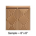 thumbnail image 1 of FASÄDE Miniquattro Decorative Vinyl Backsplash Panel in Polished Copper (6X6 Inch Sample), 1 of 4
