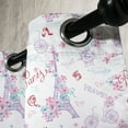 thumbnail image 4 of Ambesonne Vintage Grommet Curtain, Eiffel Tower and Flower, 50" x 63", Pale Blue Pink and White, 4 of 6