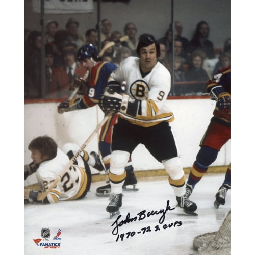 John Bucyk Boston Bruins Fanatics Authentic Autographed 8" x 10" White Skate Photograph with 1970-72 SC Champs... by Fanatics Authentic