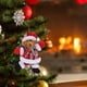 thumbnail image 3 of Decoraciones Del Árbol de Navidad Colgante Del Árbol de Navidad, Colgante de Figurina de Paño de Navidad, Colgante de Muñeca de Muñeco de Muñeco de Nieve de Santa Claus Bailando Rojo a Ajedrez, Adecua, 3 of 6